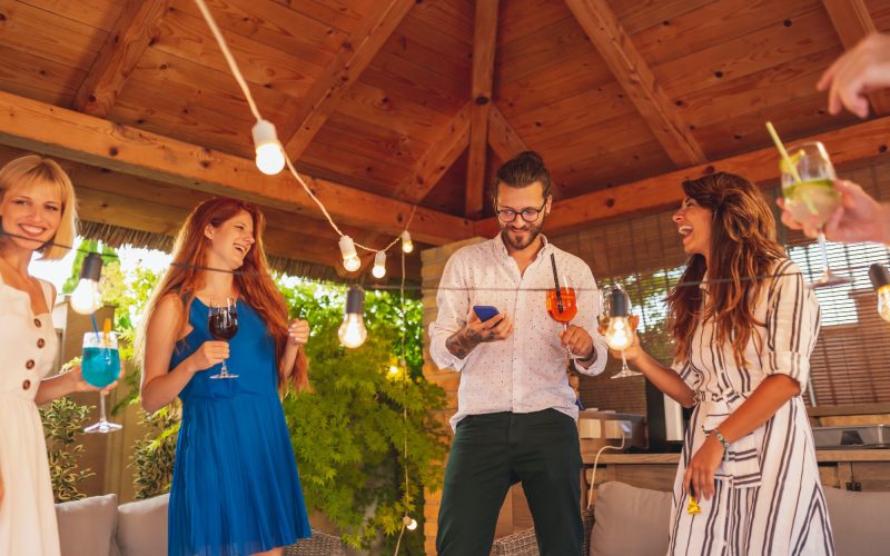 People dancing at the party